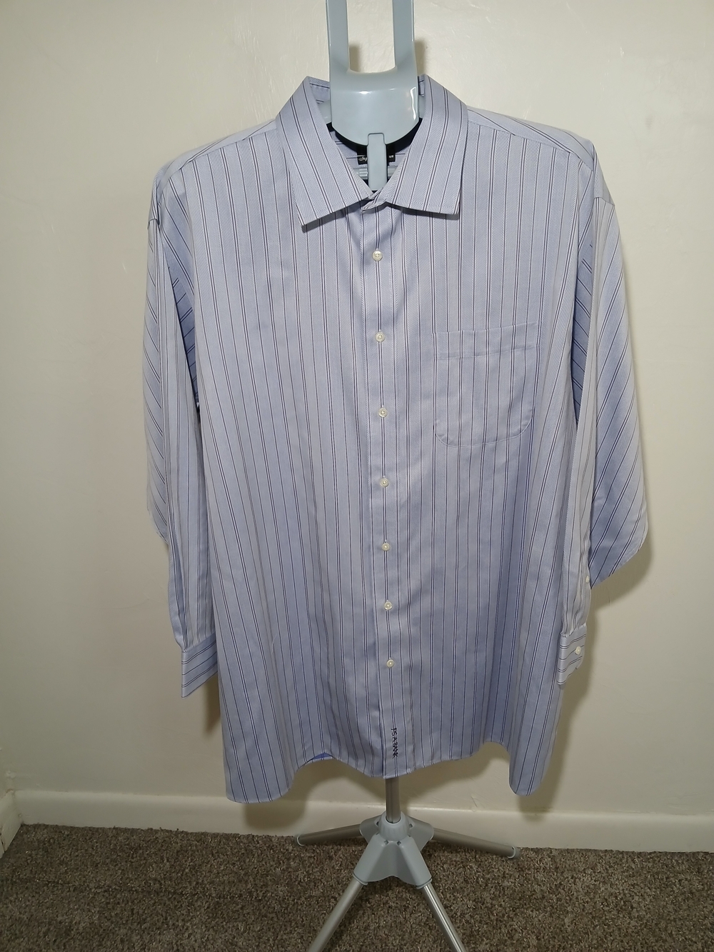 JoS. A. Bank Signature Collection Men's 18-33 Light Blue Button-Down Dress Shirt